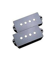 Pickup covers for Precision Bass - black plastic (2) - genuine Fender
