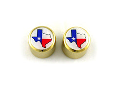 Dome knob w Texas flag  fits split shaft pots