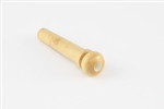 Bridge pin set - boxwood (resembles maple) with mother of pearl dots - slotted