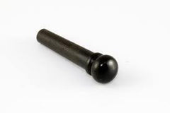 Bridge pin set with end pin  - ebony no dot - slotted