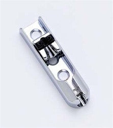 Economy single string bass bridge with lock-down saddle