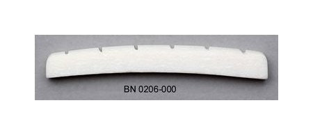 Bone nut with curved bottom for Fender - slotted (43 x 6 x3mm)