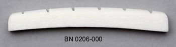 Bone nut with curved bottom for Fender - slotted (43 x 6 x3mm)