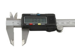 Digital calipers - 150mm range - inch & metric - stainless