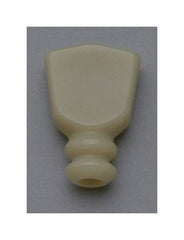 Plastic buttons for gluing or melting onto vintage style keys  - double ring keystone: pack (6)