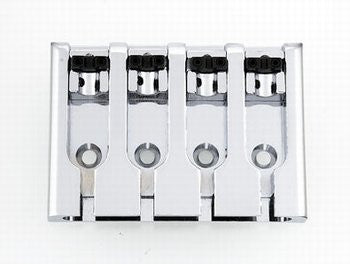 Bass bridge with lock-down saddles - adjustable spacing