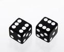 Dice knobs - w set screw: pack (2)