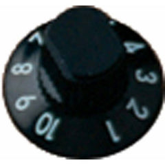 Amp knob - skirted Roc Pro 1-10 black