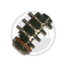 SI-511-3 ?ÿ3 conductor PC MT 1/4 inch phone jack - 3 pin No Switch - Chrome Nut