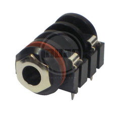 SI-511-4 ?ÿ2 conductor PC MT 1/4 inch phone jack - 4 pin No Switch - Chrome Nut