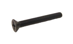 Speaker mounting screws - Fender style #8/32 x 1-1/2 inch - c/sunk flat Phillips black oxide (doz)