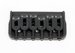 Hipshot non-tremolo bridge w rounded steel saddles 2-1/16 inch (52.4mm) string spacing