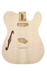 Replacement body for Tele - no finish - maple top - thinline - Alder
