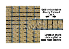 Grill cloth - Fender style - (aged) blue/white/silver - 36" wide (per yard)