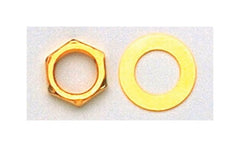 Nuts and  dress washers for US jacks and pots - gold