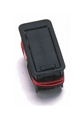 Battery compartment w access door  9-volt  edge uppermost