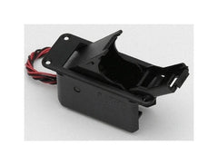 Battery compartment w access door  9-volt  edge uppermost - flange mount