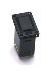 Battery compartment  w access door  9-volt top contacts down