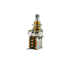250K push/push audio taper potentiometer w nut and washer