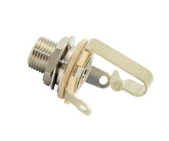 1/4 inch Input jack Switchcraft mono w 3/8 inch threaded bushing