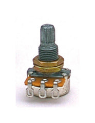 250K mini pot audio taper split knurled shaft w nut and washer