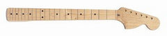 Large headstock neck - solid maple - with finish  - 21 tall frets - bullet truss rod - 10 inch radius