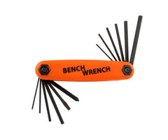 Bench Wrench - 5 inch & 5 metric Allen keys with Philips & flat screwdrivers