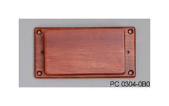 Humbucking pickup cover - wood with ring