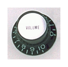 Reflector cap volume knob w silver insert