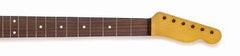 Replacement neck for Tele - rosewood fingerboard - w finish - nitro-cellulose