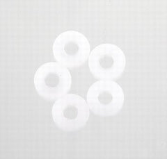 String guide stand-offs - white plastic