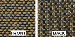 Grill cloth - Marshall style - tan/black/gold sparkle - 33 inch wide (per yard)